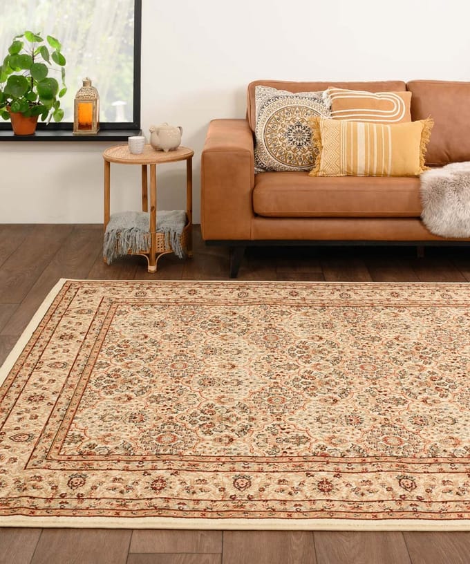 Perzisch tapijt - Mirage Royal beige/rood 80x150