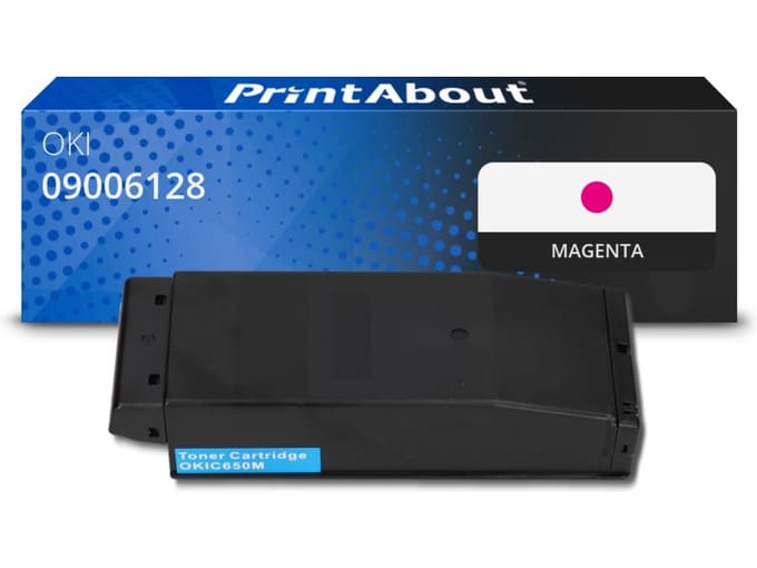 PrintAbout huismerk Toner 09006128 Magenta Geschikt voor OKI