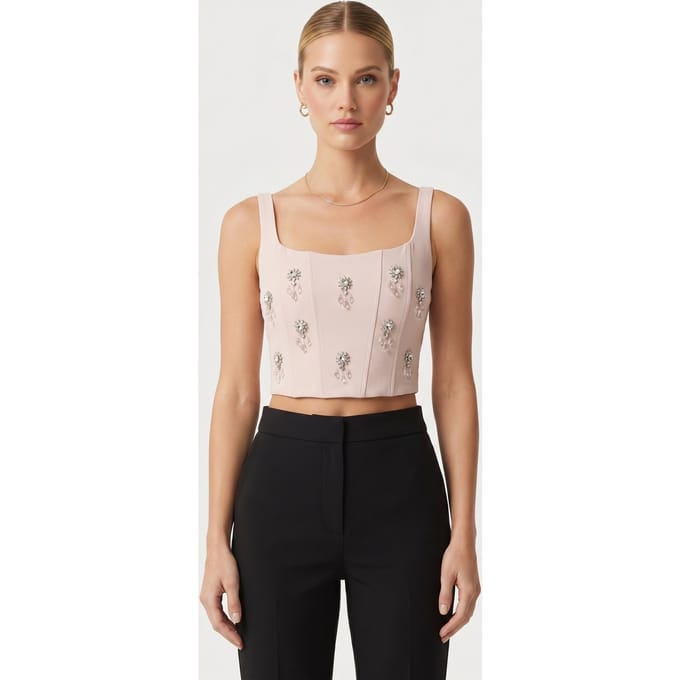 Odd Muse Crystal Corset Blush Taglia: S | Magliette intime Outlet | Donna