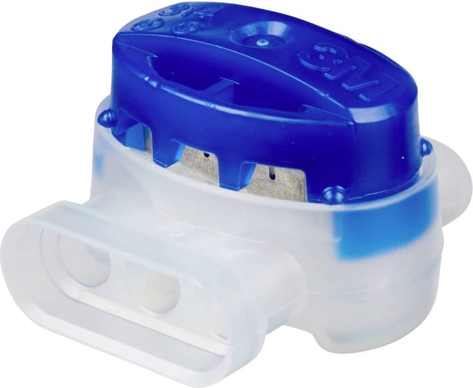 3M 314 Aansluiting Flexibel: 0.5-1.5 mm² Massief: 0.5-1.5 mm² Aantal polen: 3 50 stuk(s) Blauw
