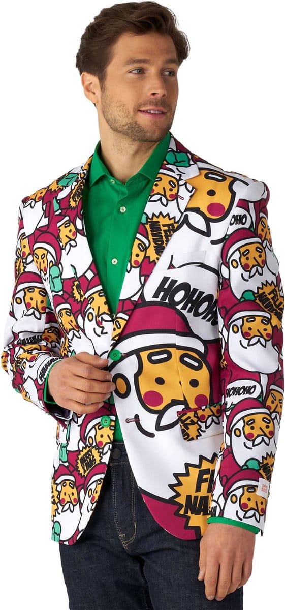 OppoSuits Cool Claus - Heren Colbert - Kerst Blazer - Kerstman - Kerst - Maat EU 52