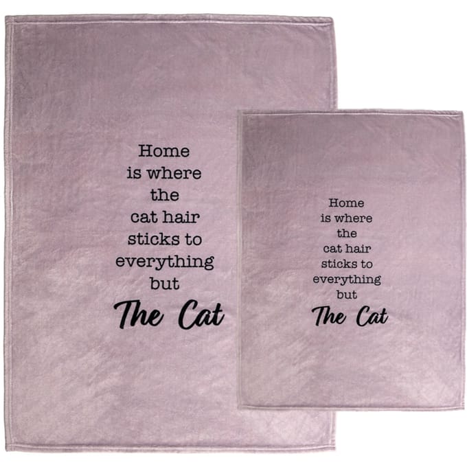 TIAKI kattendeken "Home" taupe 150x200cm