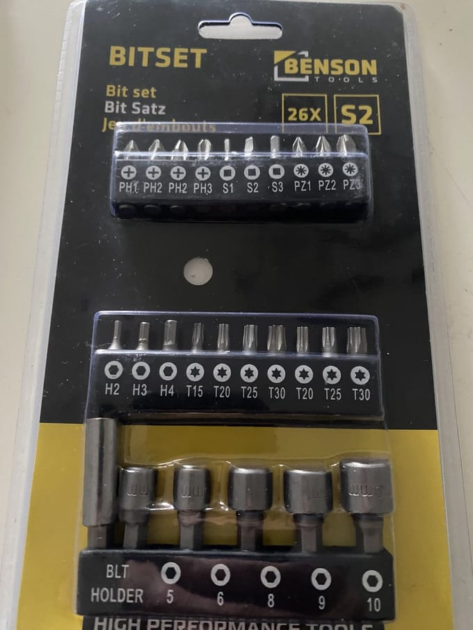 Benson Bitset 26-delig