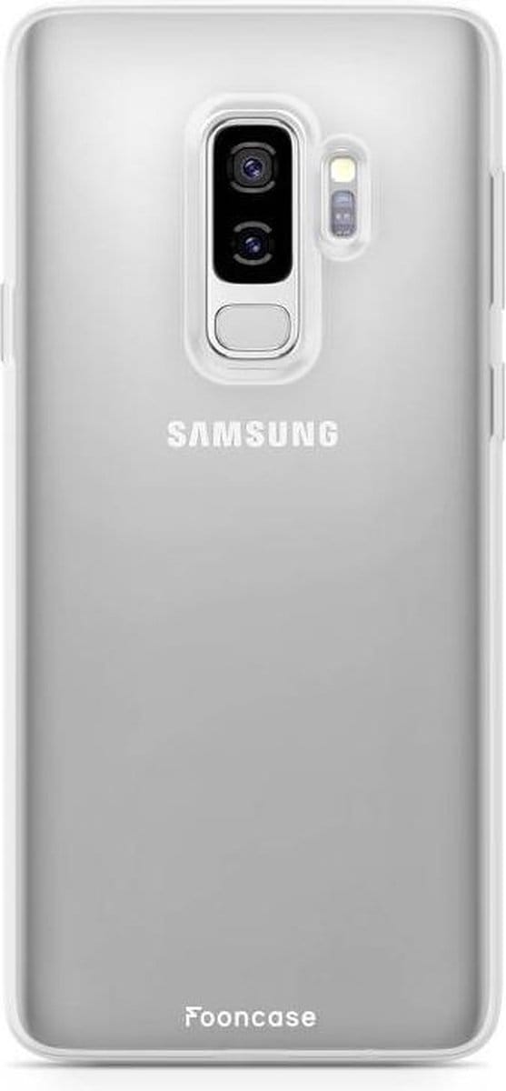 Fooncase Hoesje Geschikt voor Samsung Galaxy S9 Plus - Shockproof Case - Back Cover / Soft Case - Transparant