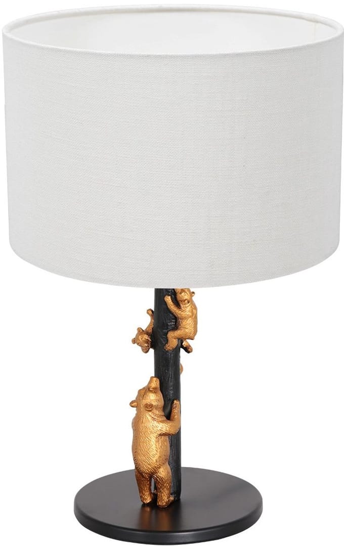 Anne Lighting tafellamp Animaux - zwart - metaal - 20 cm - E27 fitting - 8232ZW
