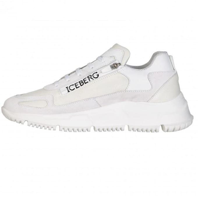 Iceberg Italiaanse leren sneakers nieuw wit - Maat: 43 white