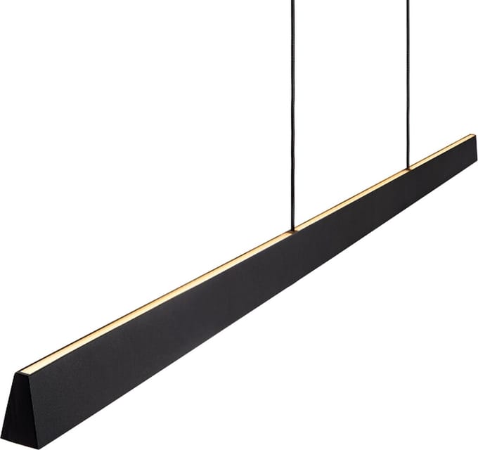Atmooz Jasmin Hanglamp - 150 cm - Zwart - Dimbare LED met Up & Down Light – Verstelbaar – Modern Design