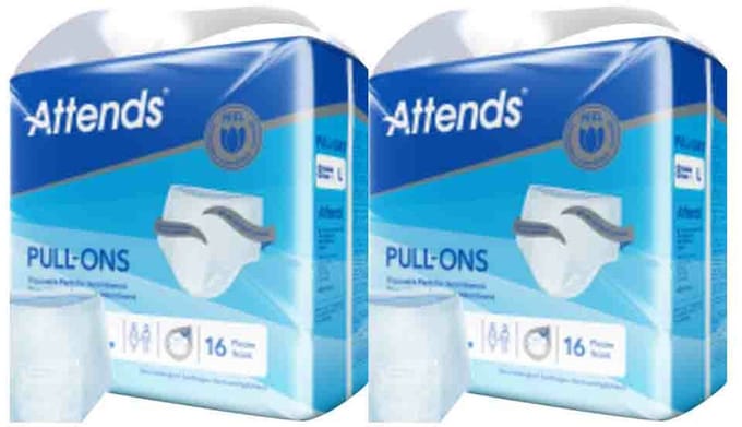 Attends Pull-Ons 8L - 2 x 16 stuks - Voordeelverpakking