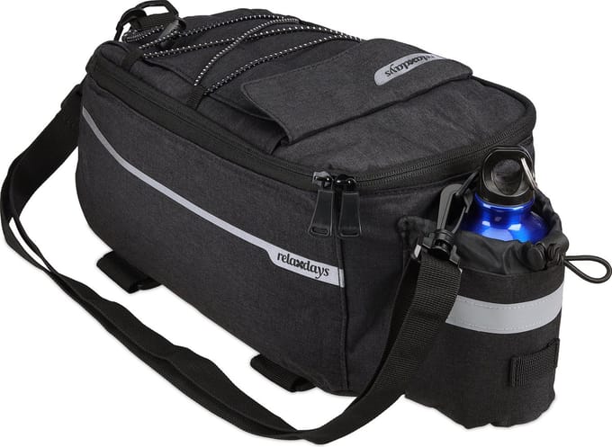 bagagedragertas - met bidonhouder - schouderband - waterdicht - koeltas fiets