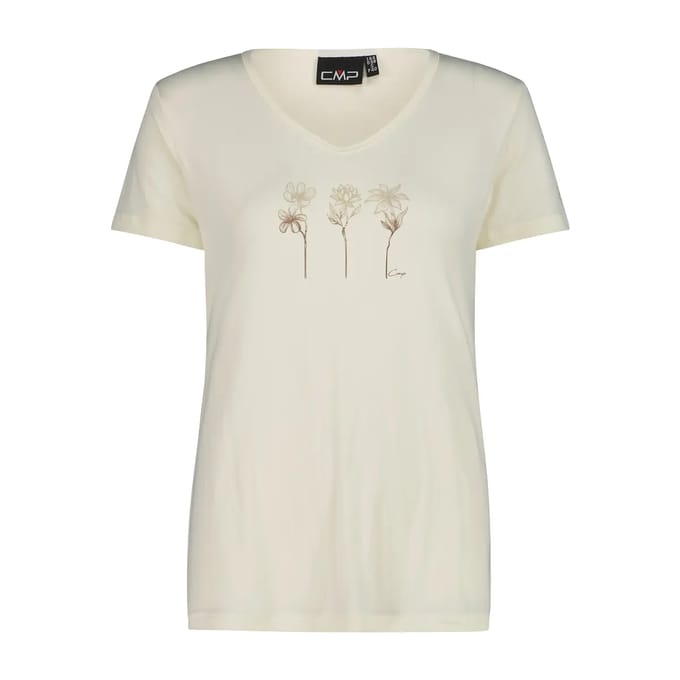Dames T-shirt met print op de voorkant CMP Hi-Tech