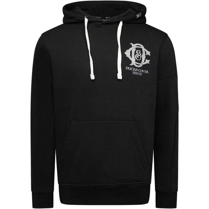 Duck and Cover Heren Randolph Hoodie (Zwart)
