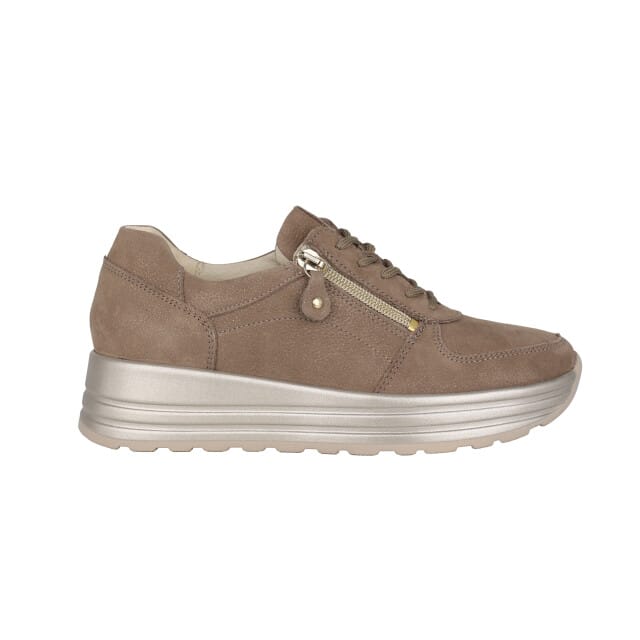 Waldläufer H-Lana - dames sneaker - Taupe - maat 38.5 (EU) 5.5 (UK)