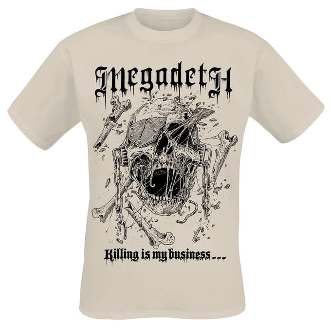 Megadeth T-shirt - Riddick - S tot 3XL - voor Mannen - zand