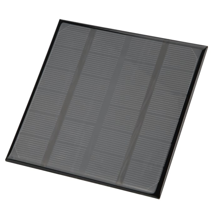 2W 6V Mini Monokristallijn Silicium Zonnepaneel Module Cellen Buiten Kamperen Batterijlader black