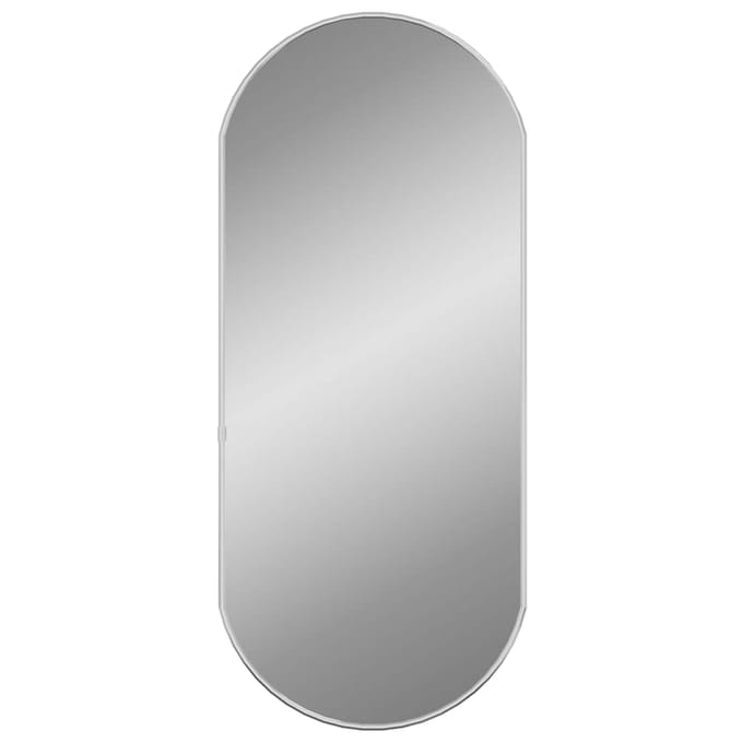 vidaXL - Wandspiegel - 70x30 - cm - ovaal - zilverkleurig