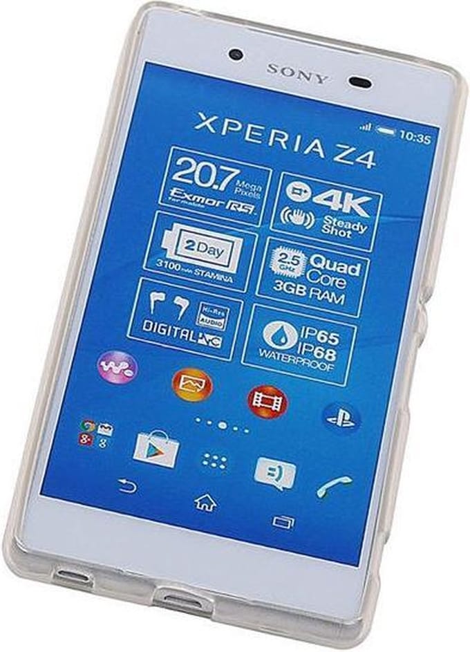 Transparant TPU Telefoonhoesje voor de Sony Xperia Z3 Plus / Z4