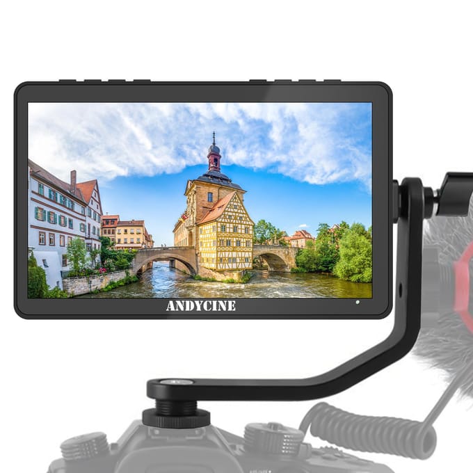 ANDYCINE A6 Max 6 Inch DSLR Camera Veldmonitor Touchbediening Regisseur Videomonitor 3D Lut