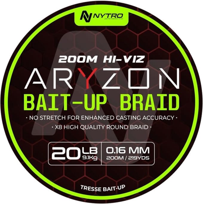 Nytro Aryzon Hiviz Bait-Up Braid 200m 0.16mm