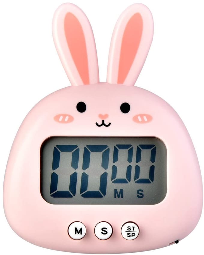 Dailygoods - Digitale Keukentimer met Groot LED-scherm Roze