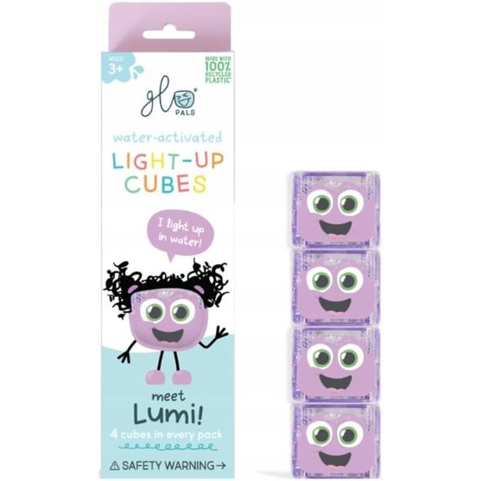 Glopals Light-Up Lumi 4 stuks Badspeelgoed GP-FIN-4PK-LUMI
