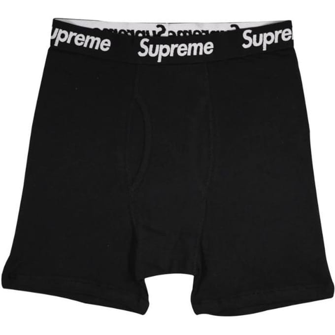Boxer Supreme x Hanes Zwart EU XXL gray