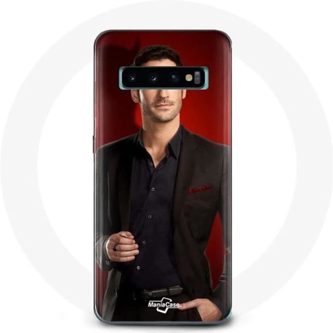 Coque - Samsung - Galaxy S10 Plus - Rouge - Souple - Lucifer Morningstar