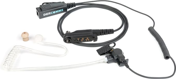 DerComms® Security surveillance oortje voor de Hytera PD6 serie