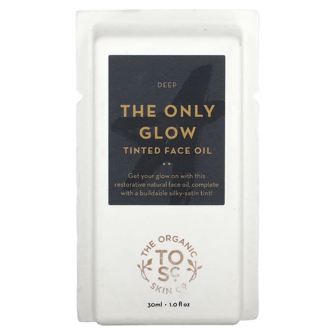 The Organic Skin Co., The Only Glow, Huile Visage Teintée, Deep, 30ml (1fl) beige