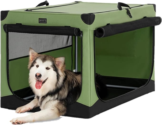 Opvouwbare Transportbox voor Hond met Stevig Frame - Veilig en Ventilerend
