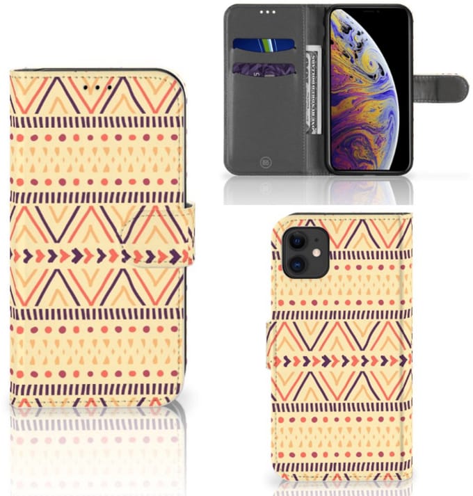 Apple iPhone 11 Telefoon Hoesje Aztec Yellow