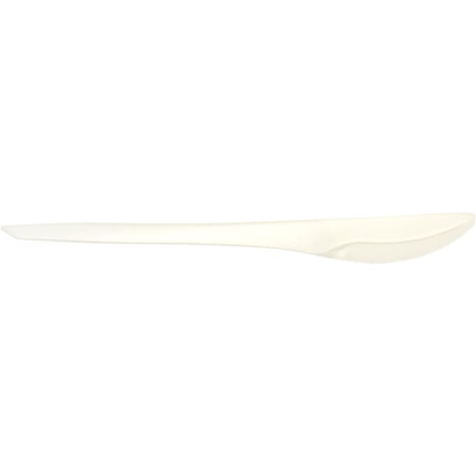 Mes IEZZY herbruikbaar CPLA 190mm 50 stuks wit