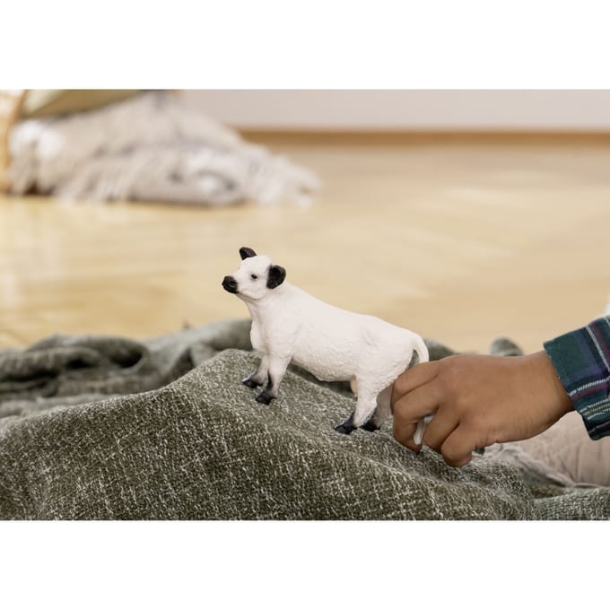 Schleich Farm World Galloway koe speelfiguur - boerderij dier speelgoed.