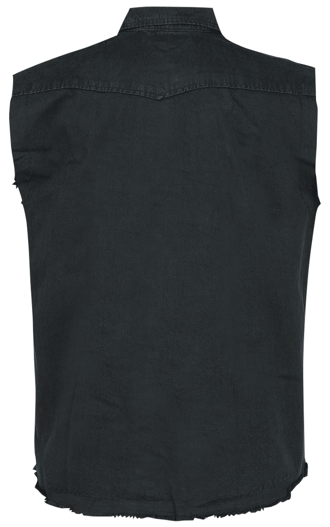 Spiral - Gothic Bodywarmer - Solid Black - XL tot 3XL - voor Mannen - zwart