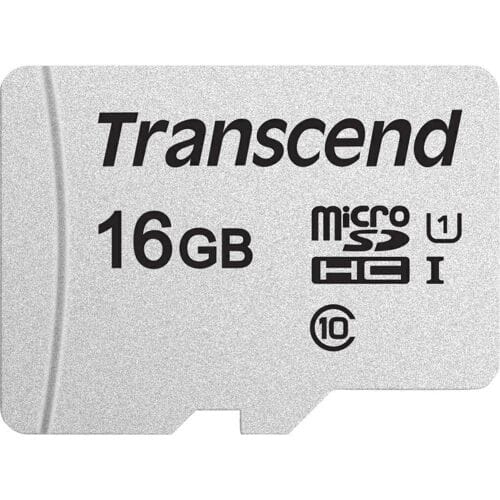 Transcend Premium 300S microSDHC-kaart 16 GB Class 10, UHS-I, UHS-Class 1 Incl. SD-adapter