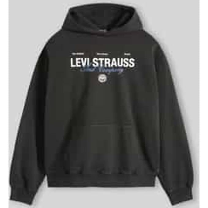 relaxed fit hoodie van katoenmix