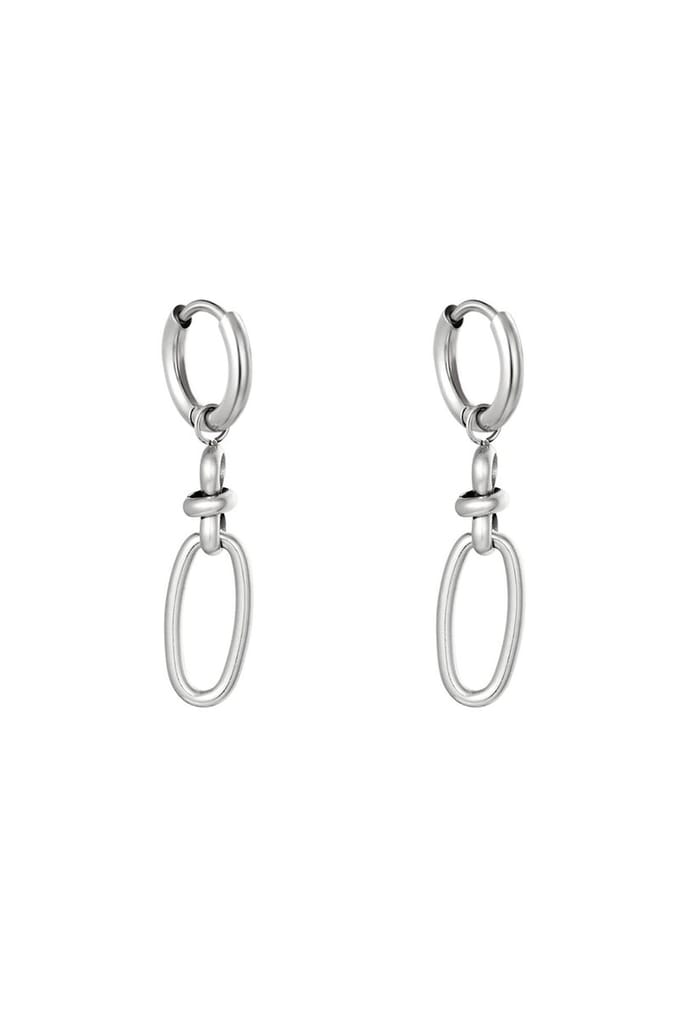 Earrings Hang Loose-Oorbellen-Zilver-Yehwang