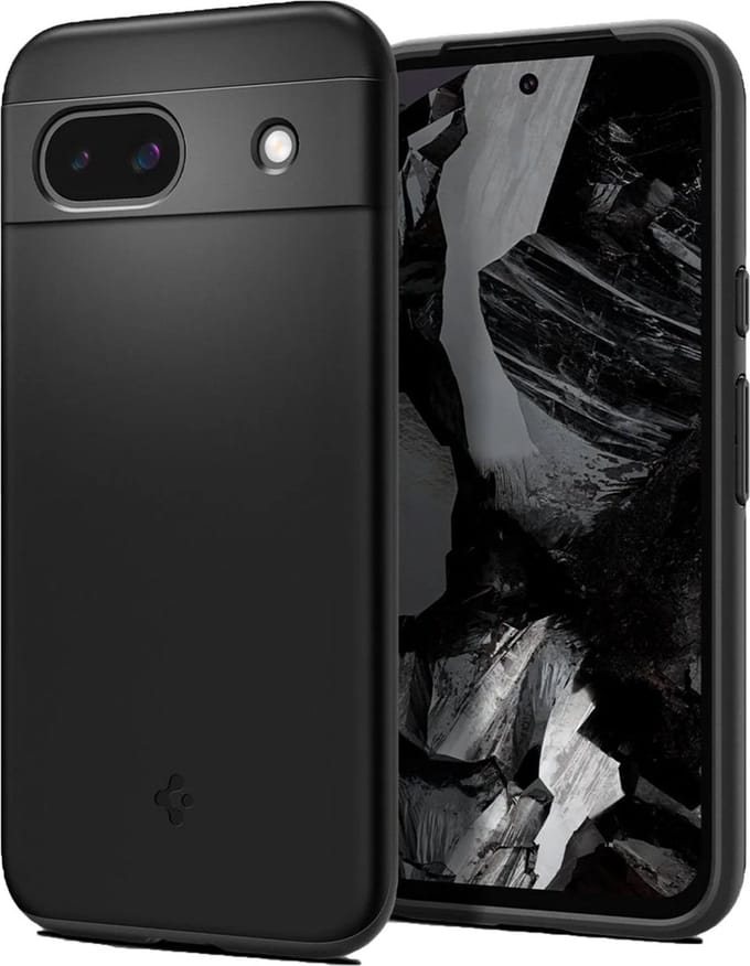 Spigen Thin Fit Hoesje Geschikt voor Google Pixel 8a - Back Cover Zwart