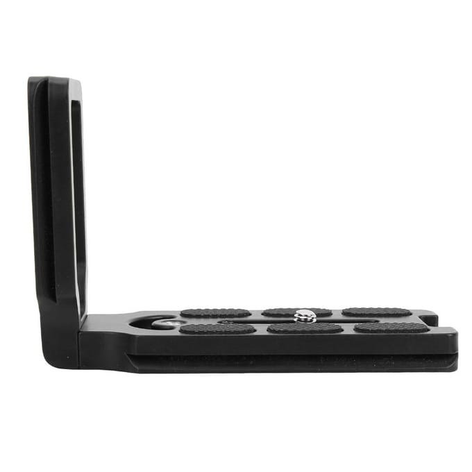 MPU-100 Universele Aluminiumlegering Snelkoppelings L-plaat Verticale Handgreep Beugel voor Camera gray