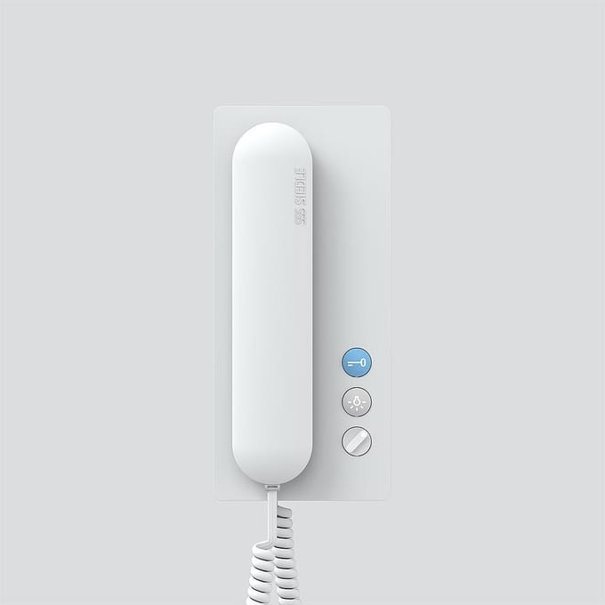 Siedle HTA 811-0 W Audio-binnenunit voor Deurintercom Kabelgebonden Wit