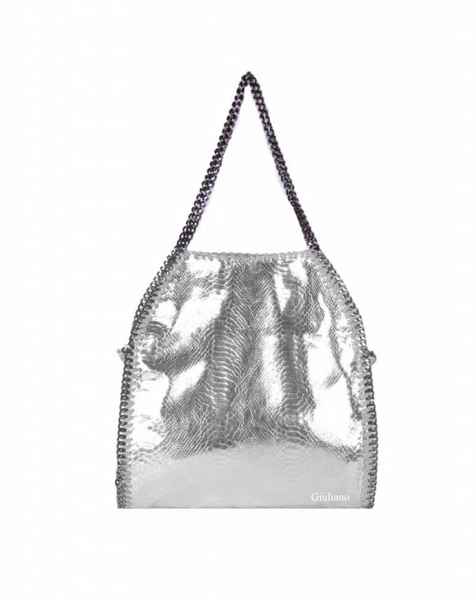 Giuliano kunstlederen schoudertas Sorella - Zilver - Dames - Metallic