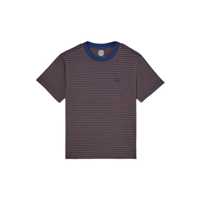 Element Icon Embroidery T-shirt Met Korte Mouwen Bruin 12 Years Jongen