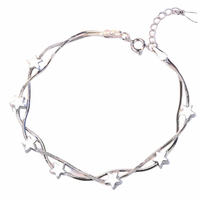 Zilveren ster armband 17-19 cm - Charme Bijoux