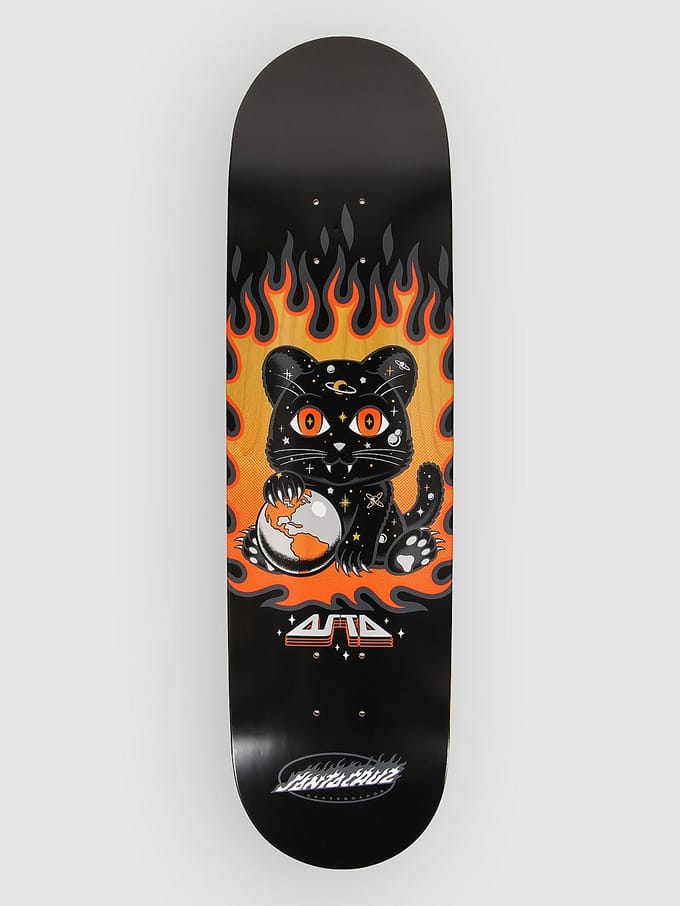 Santa Cruz Asta Space Kitten Twin Pro 8.2" Skateboard Deck zwart