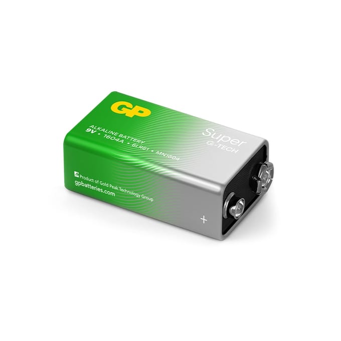 GP Super Alkaline 9V Blokbatterij (1-pack)