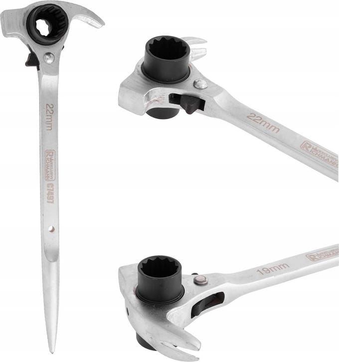 Werfpuntratel 4 in 1 , 19 x 22 mm