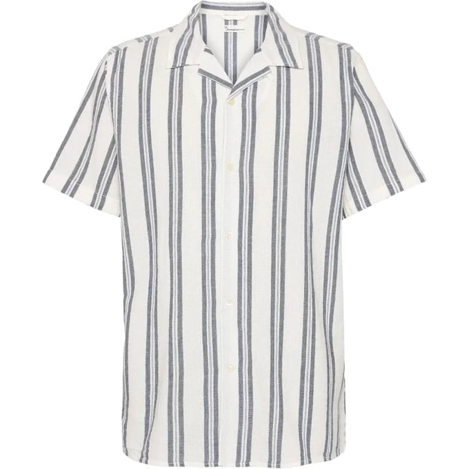 Gestreepte katoen shirt KnowledgeCotton Apparel Box