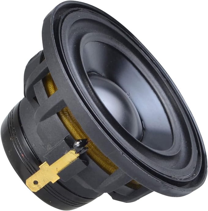 Breedband Luidspreker - Middentoner - Muziek Weergave - Aluminium Membraan - 6 cm - Zwart