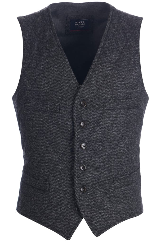 River Woods Quited Fully Lined Gilet Grey Maat: 50 | Jassen Outlet | Heren | Grijs