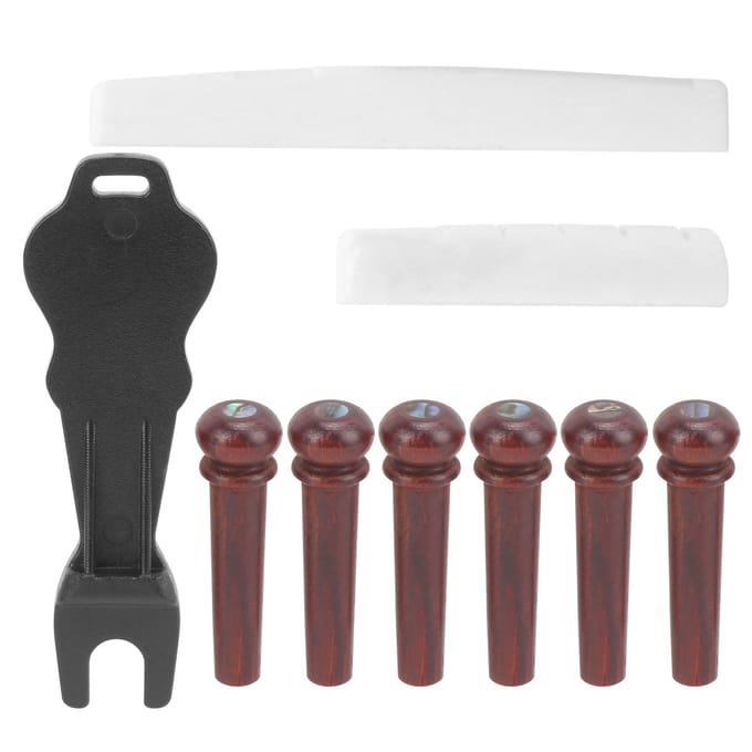 Extracteur de chevilles de chevalet de guitare Bois de cocobolo Accessoires pour instrument à cordes RemplacementMX0230D black