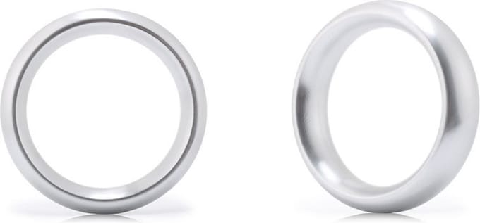 Cockring Aluminum Donut Zilver 50 mm